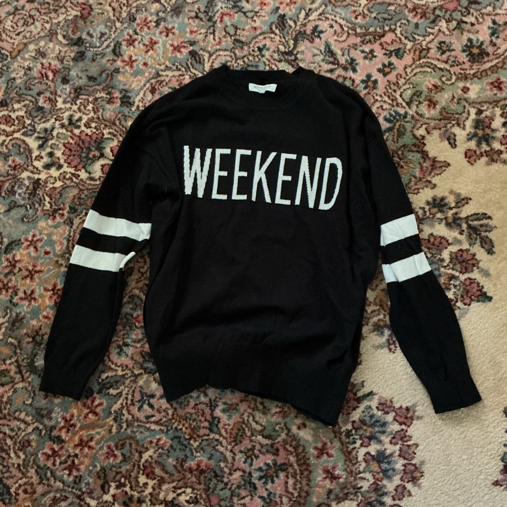 Black and White Weekend Sweater